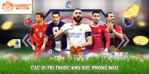 Các vị trí thuộc khu vực phòng ngự